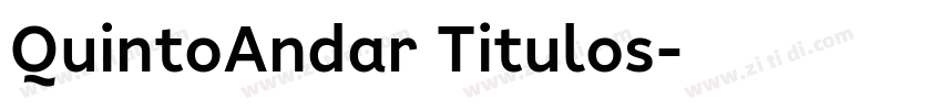 QuintoAndar Titulos字体转换